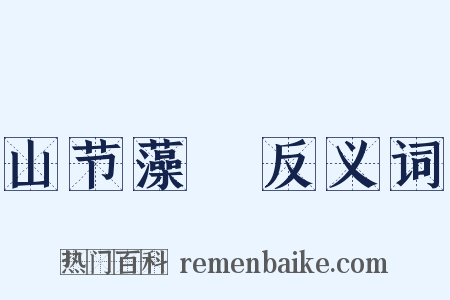 山节藻棁反义词是什么意思的图片